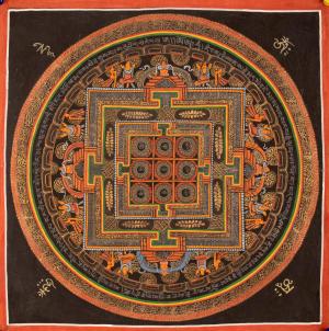 Mantra Mandala Thangka Painting | Wall Decoration Painting